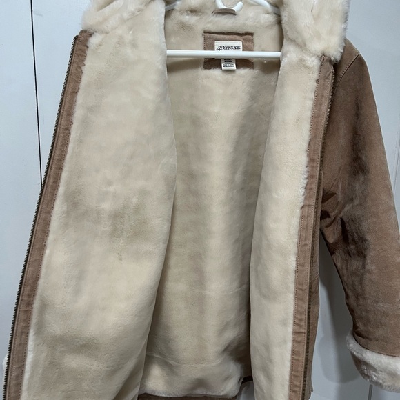 Suede, like new leather jacket/coat - Picture 5 of 12